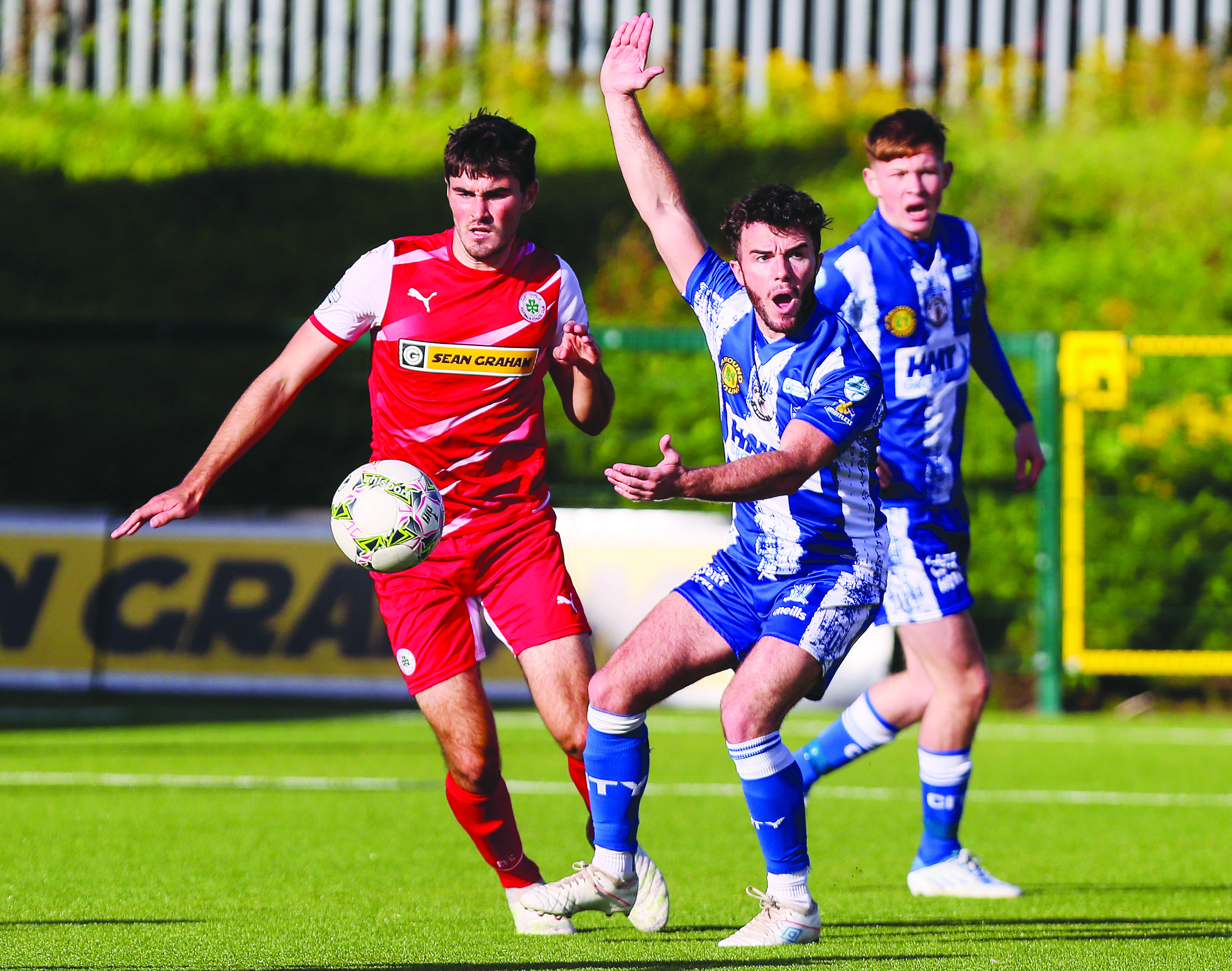 Luke Turner is an injury doubt for Cliftonville ahead of Friday’s derby clash