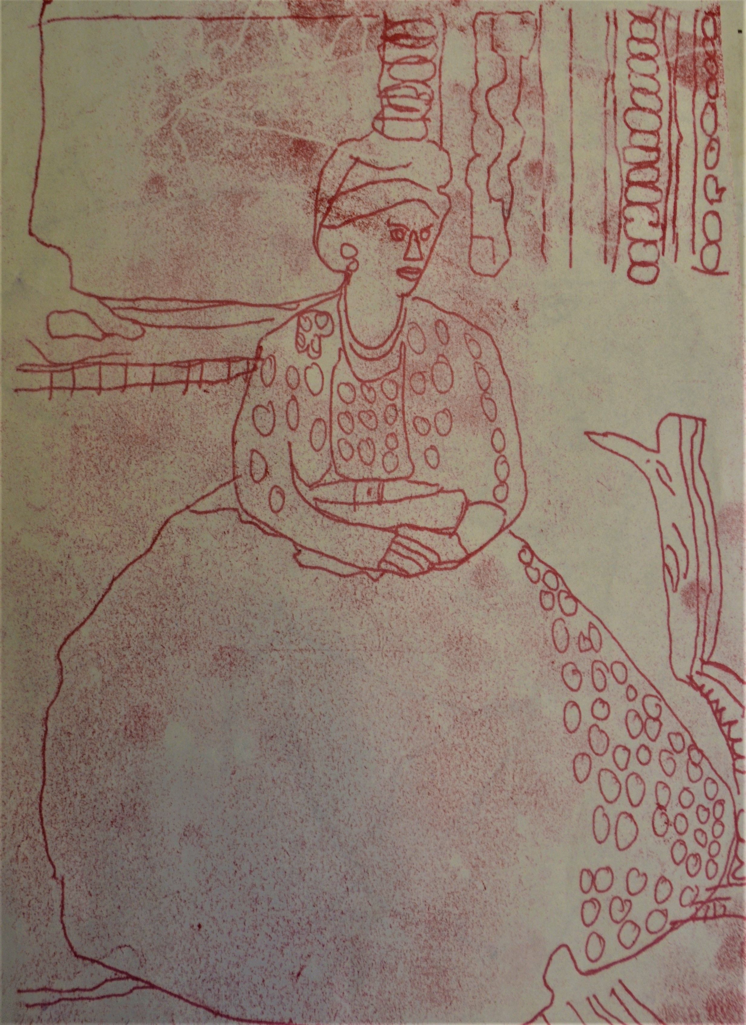 SHARING SKILLS: The printmaking in Lord Street was enjoyed by the children