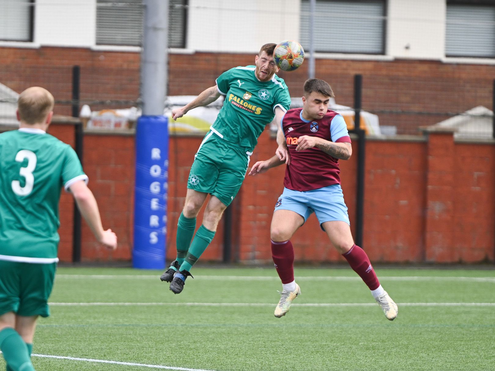 Action from Cliftonville Playing Fields on Saturday where Crumlin Star overcame Abbey Villa