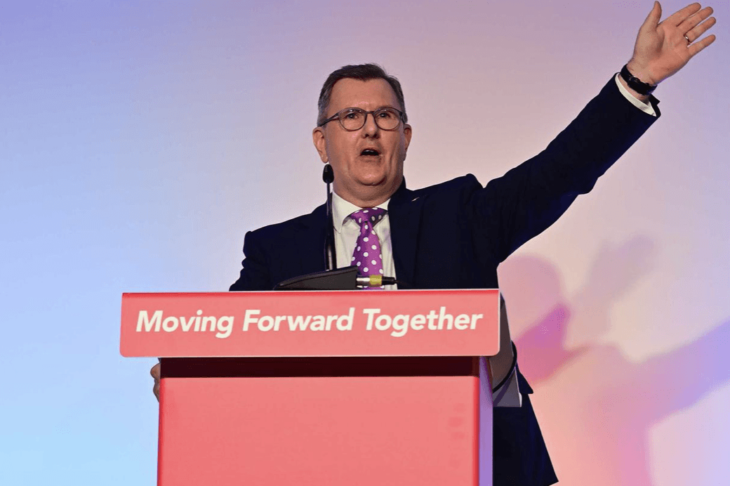 LITTLE HOPE: Jeffrey Donaldson’s speech to the DUP conference suggested only sadness and despair