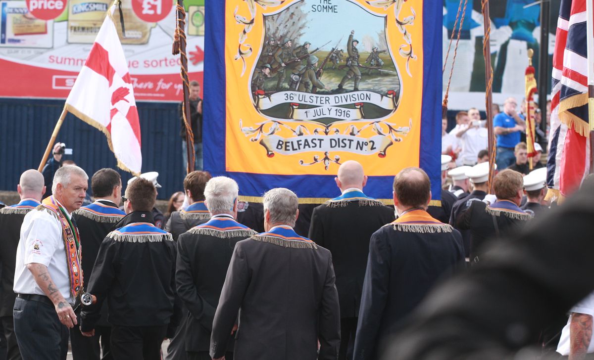 MEN-ONLY: The Orange Order is an entirely male organisation with the Association of Orangewomen of Ireland merely a satellite body