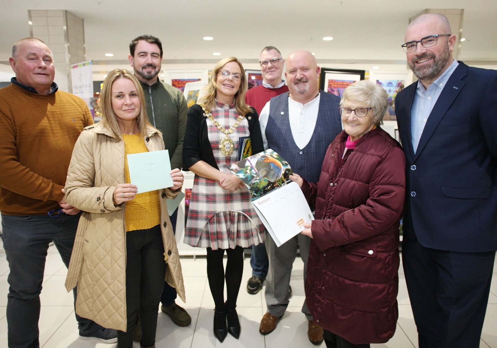 LAUNCH: Lord Mayor Cllr Tina Black visited the Kennedy Centre on Tuesday to officially launch John Mallon\'s 2023 calendar 