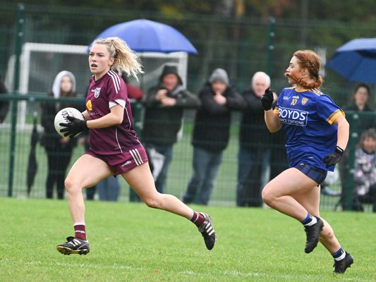 LADIES FOOTBALL: Bredagh and Moneyglass fought it out in tough, wet conditions on Sunday