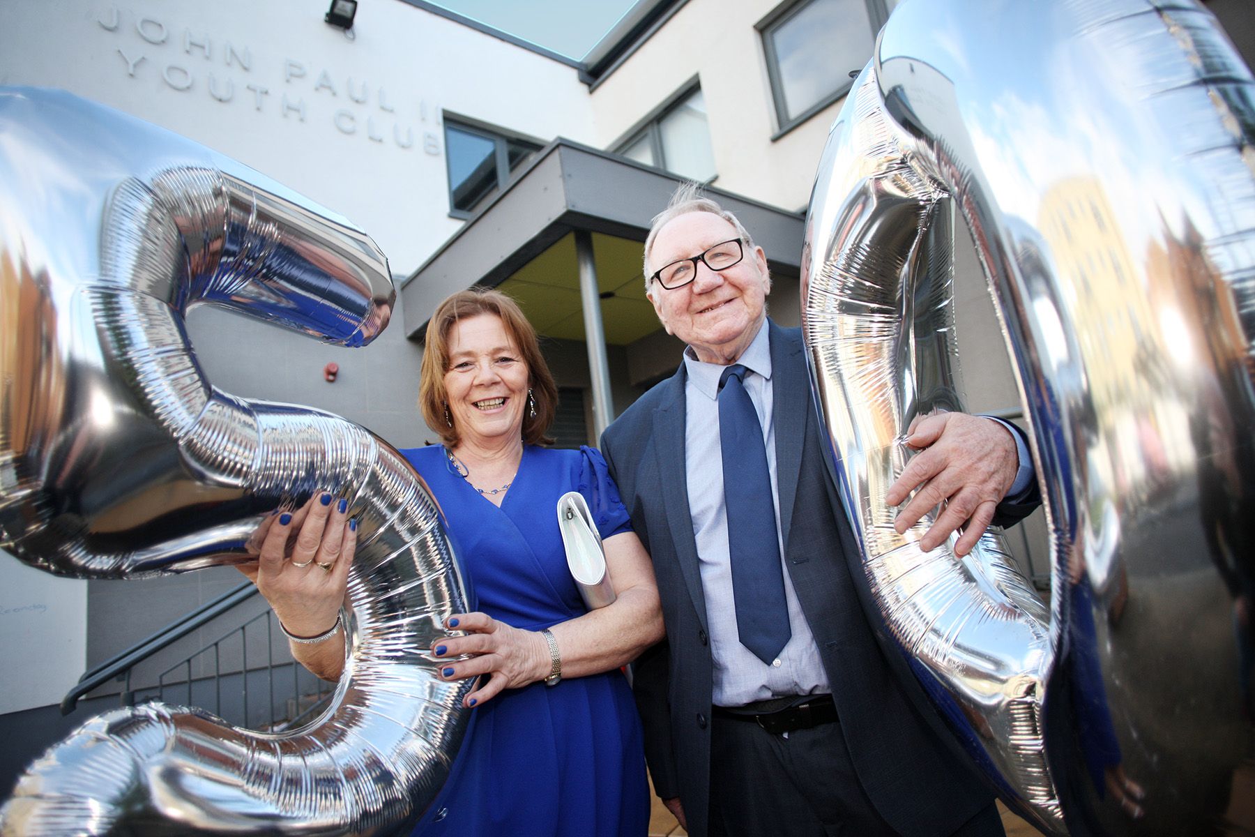 50TH ANNIVERSARY: Jacqui Maguire (Senior Youth Worker) and her father, Owen Maguire (Honorary Chairperson) of John Paul II Youth Club in Ardoyne