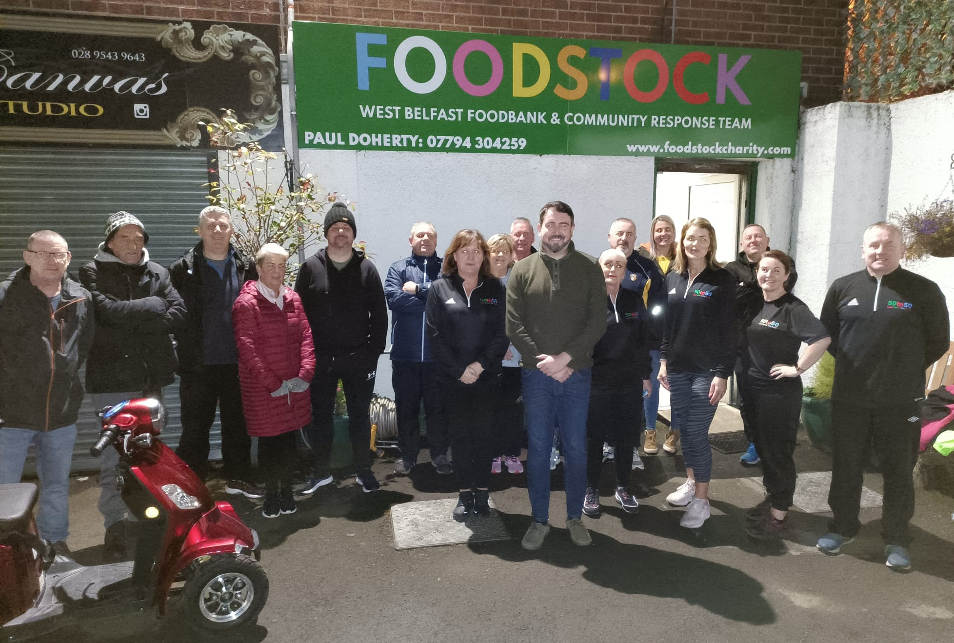 SUPPORT: The 50 to 50 Walk and Talk Group with Paul Doherty of Foodstock