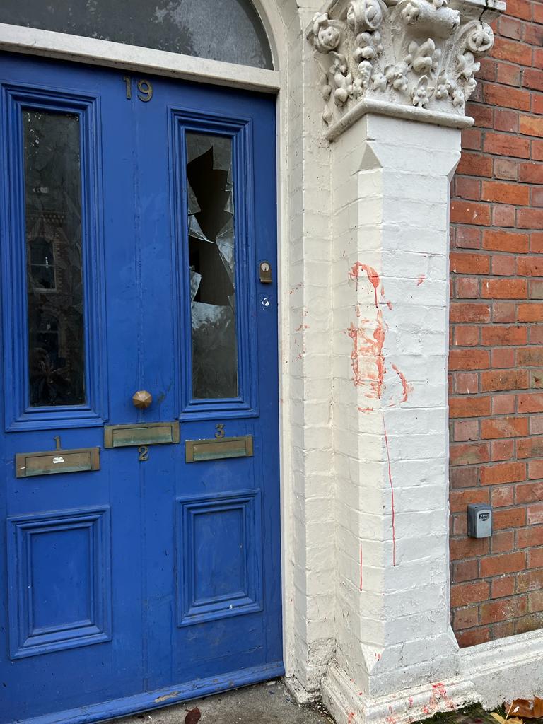 BROKEN: Damage was caused to properties and cars in the Holyland