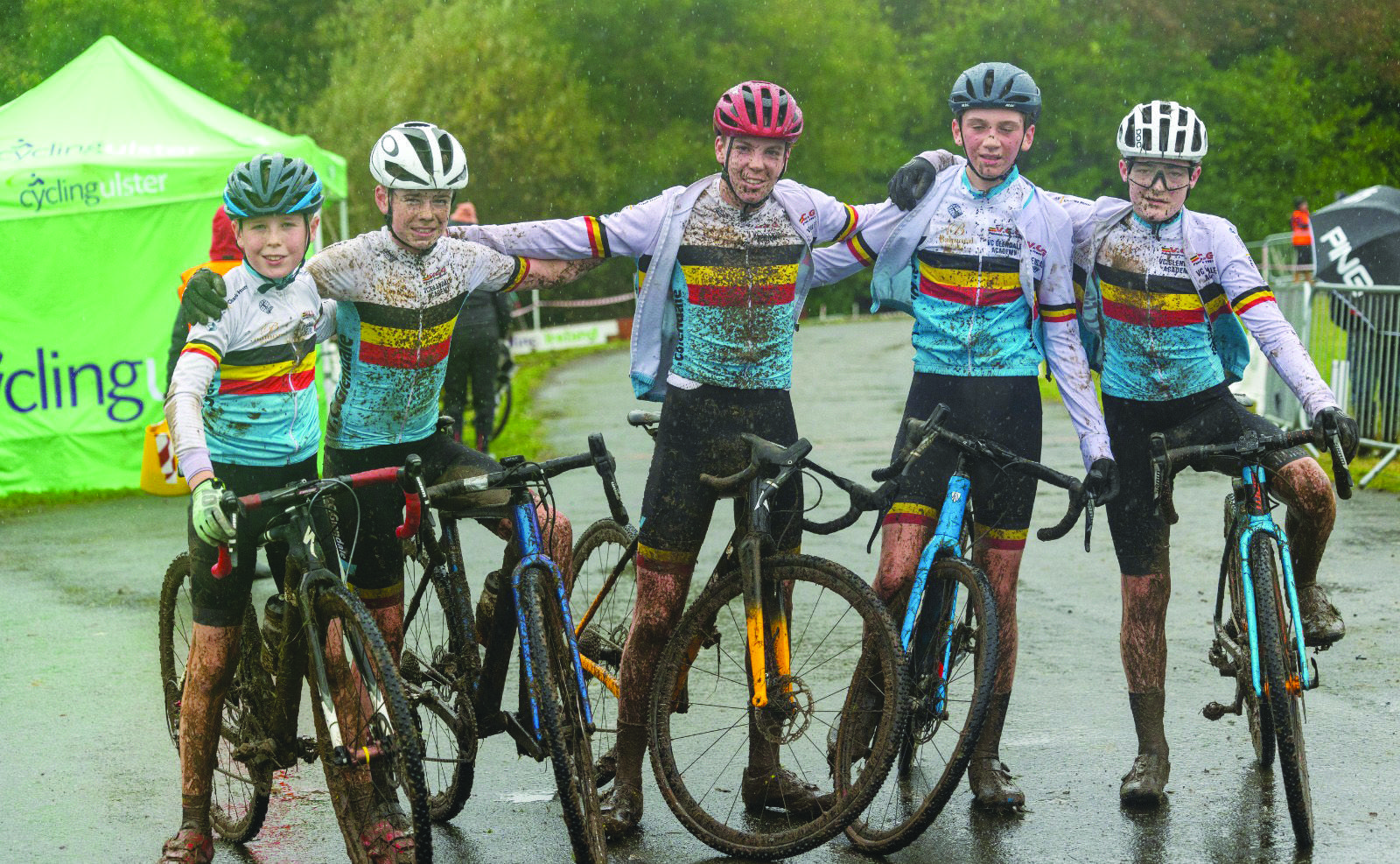 Glendale Academy boys: Corran McCourt, James Armstrong, Harry Hobbs, Adam Ward, Caleb McGreevy