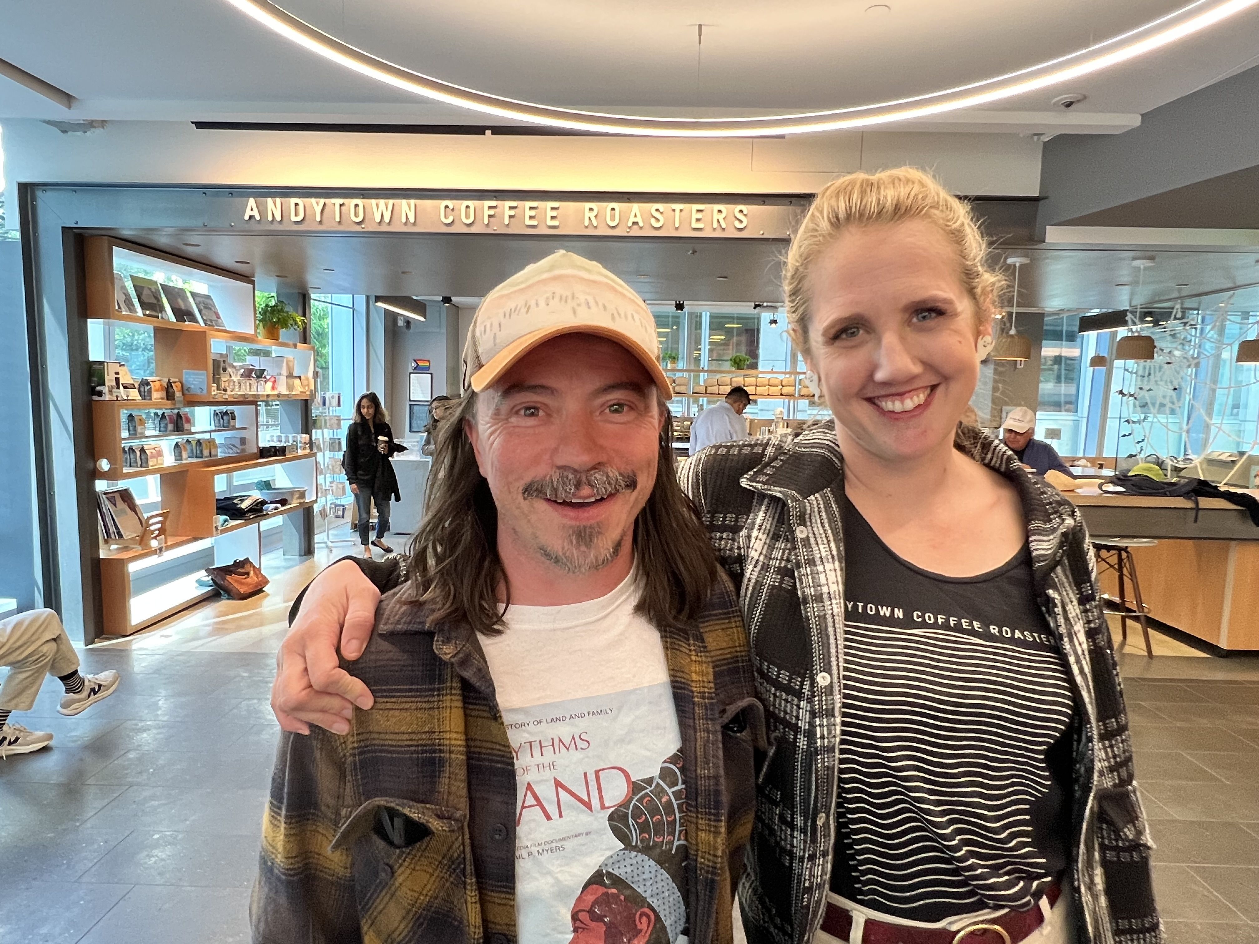 TAKING ANDYTOWN OUT OF ANDYTOWN: Lauren Crabbe and Michael McCrory at their 181 Freemont location in downtown San Francisco