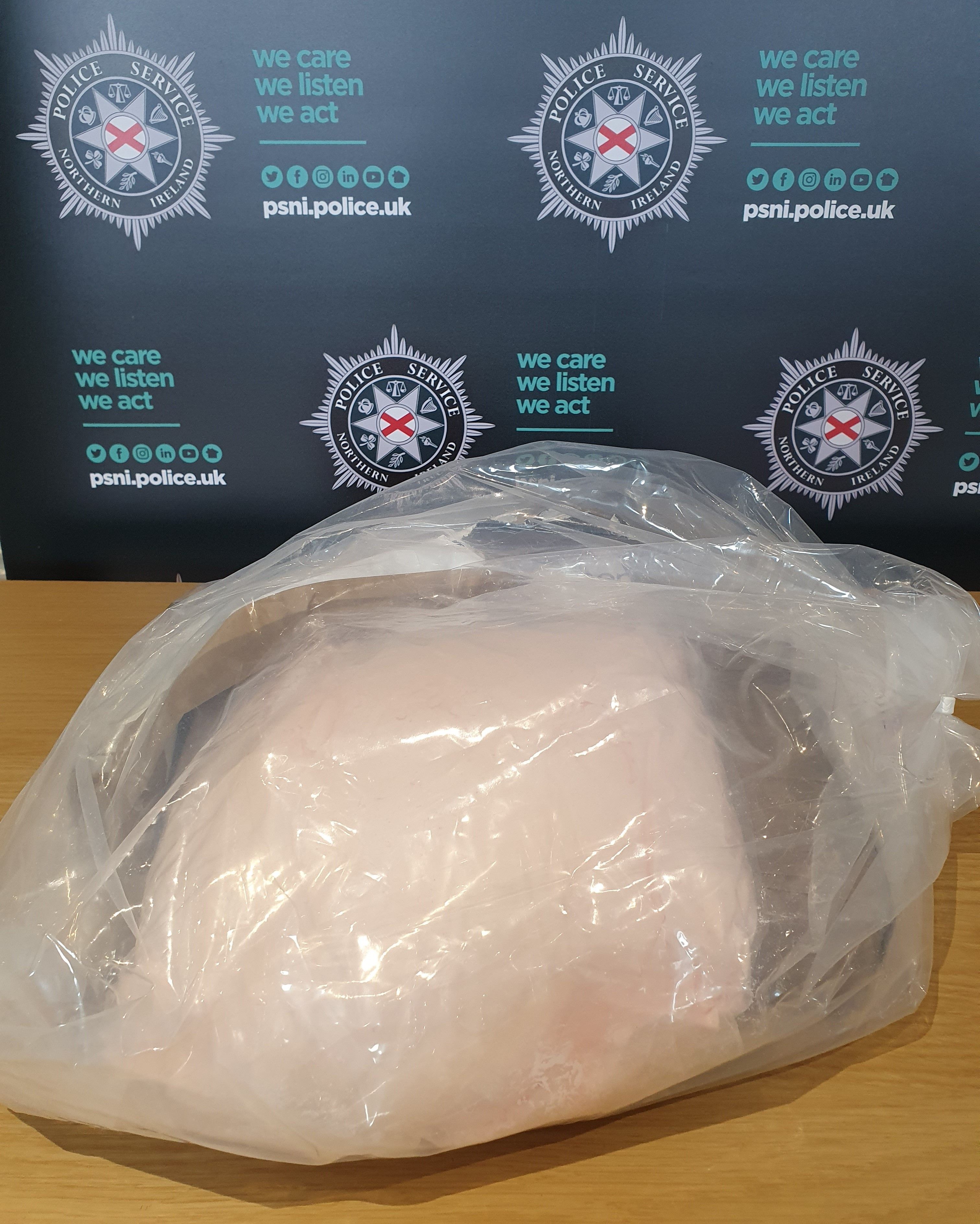 DRUGS: The suspected Class A drugs which were seized.