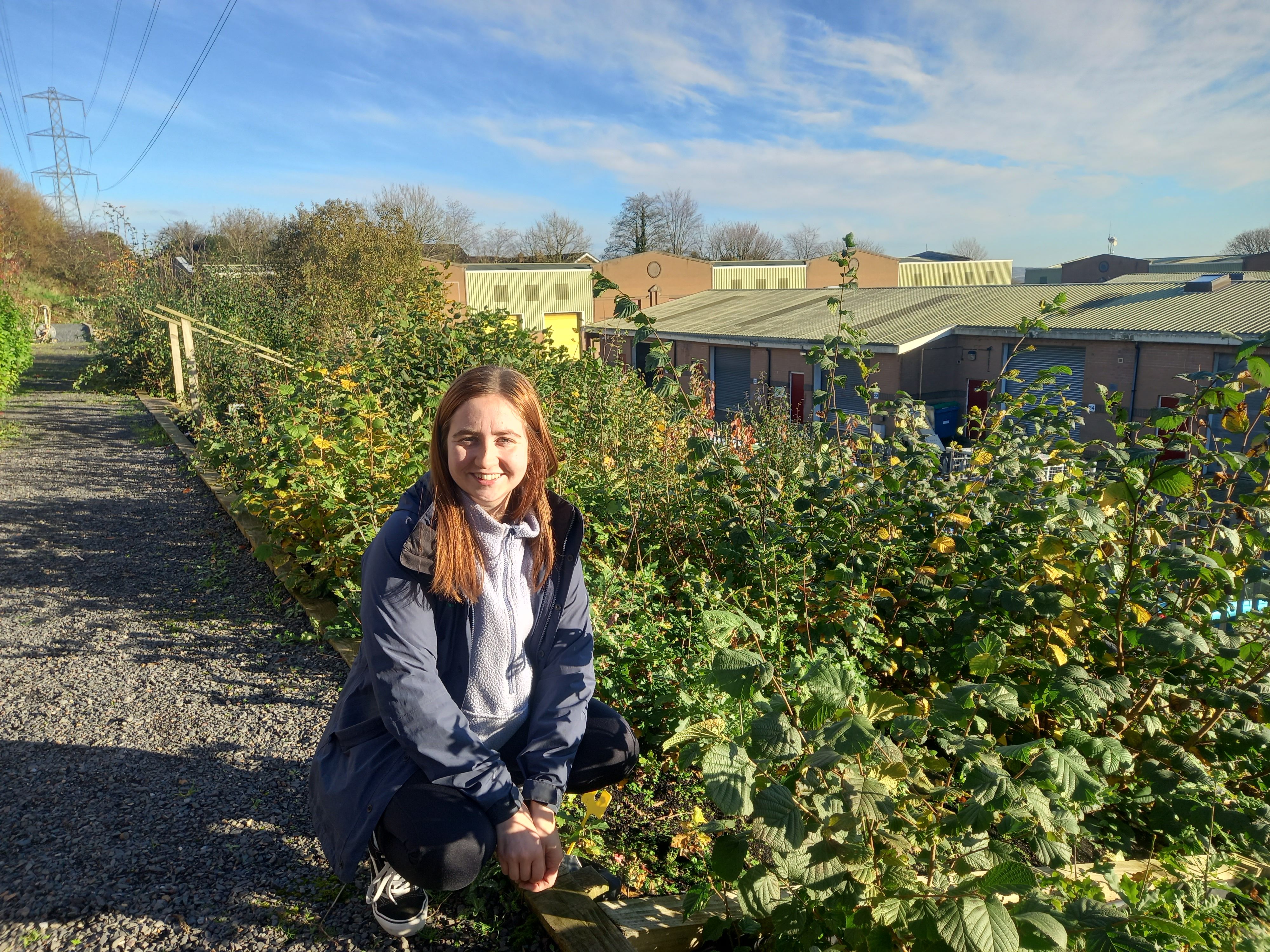 NURSERY: Laura Shiels with 2,500 young native trees