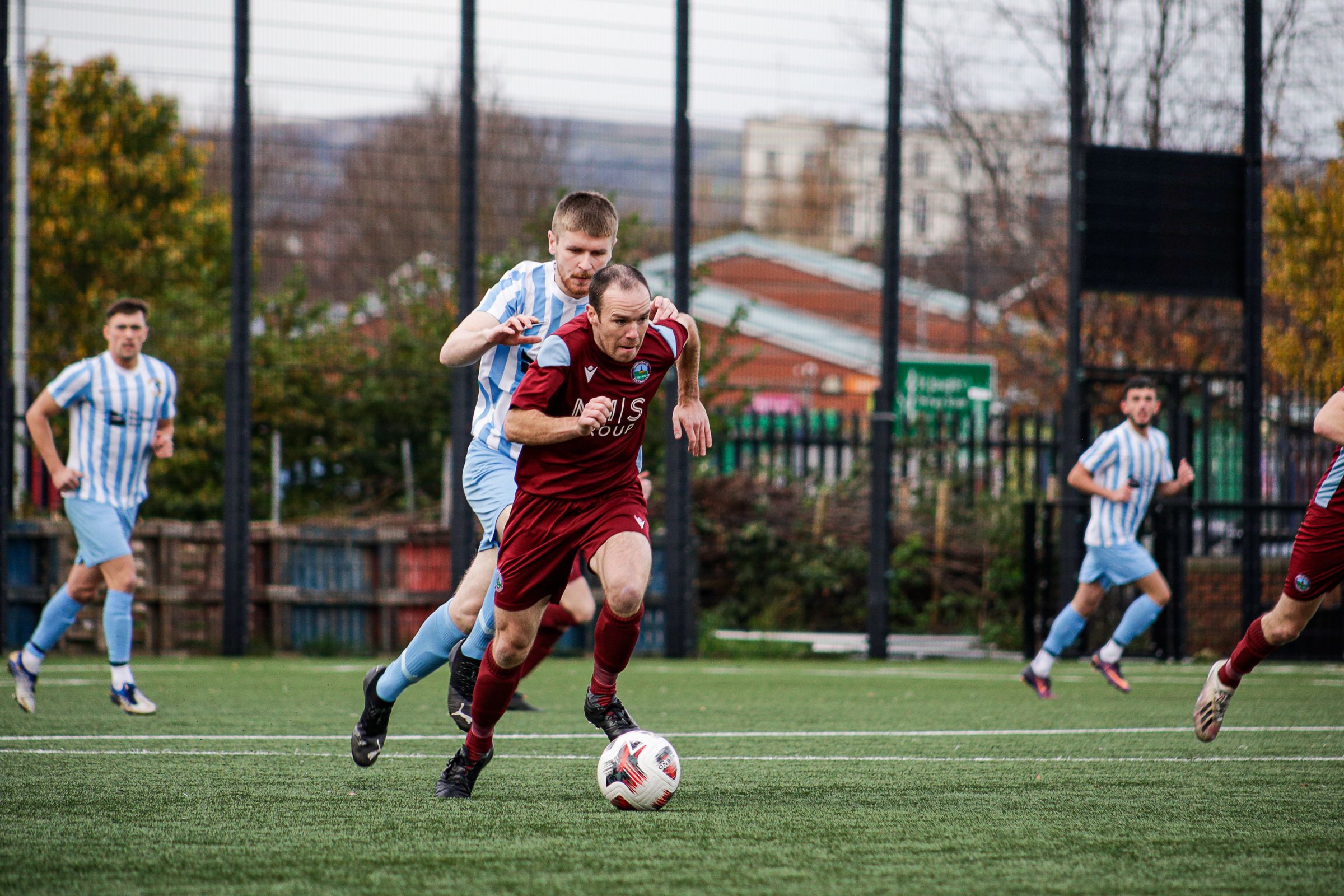 Action from Saturday\'s Intermediate Cup tie at \'The Cage\'