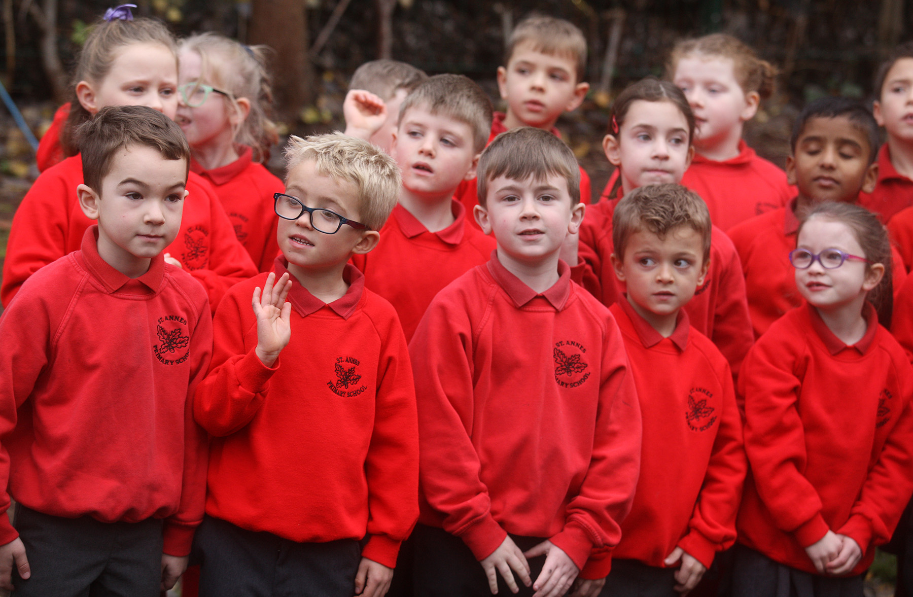 BLESSING: Parish Priest Fr Peter O'Hare joined staff and students to bless the new equipment 