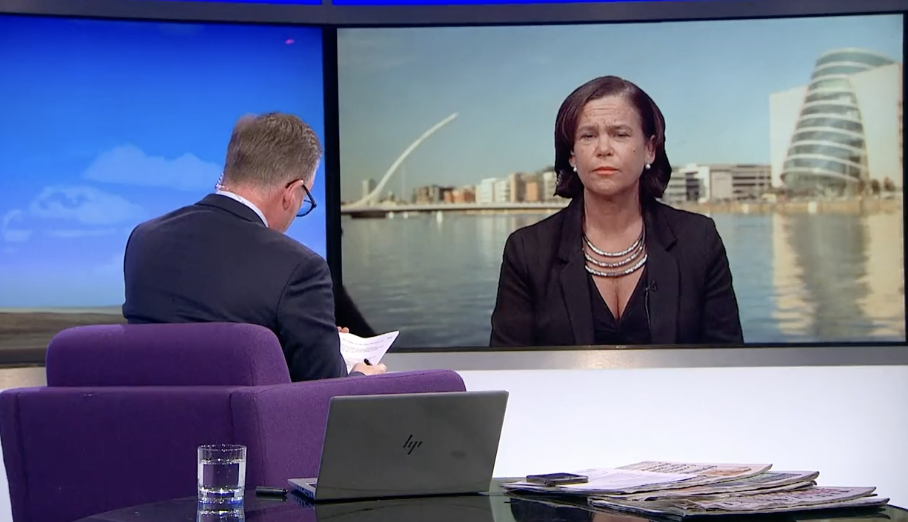 QUESTIONS: On The View, Mark Carruthers asked Mary Lou McDonald about the IRA and criminality