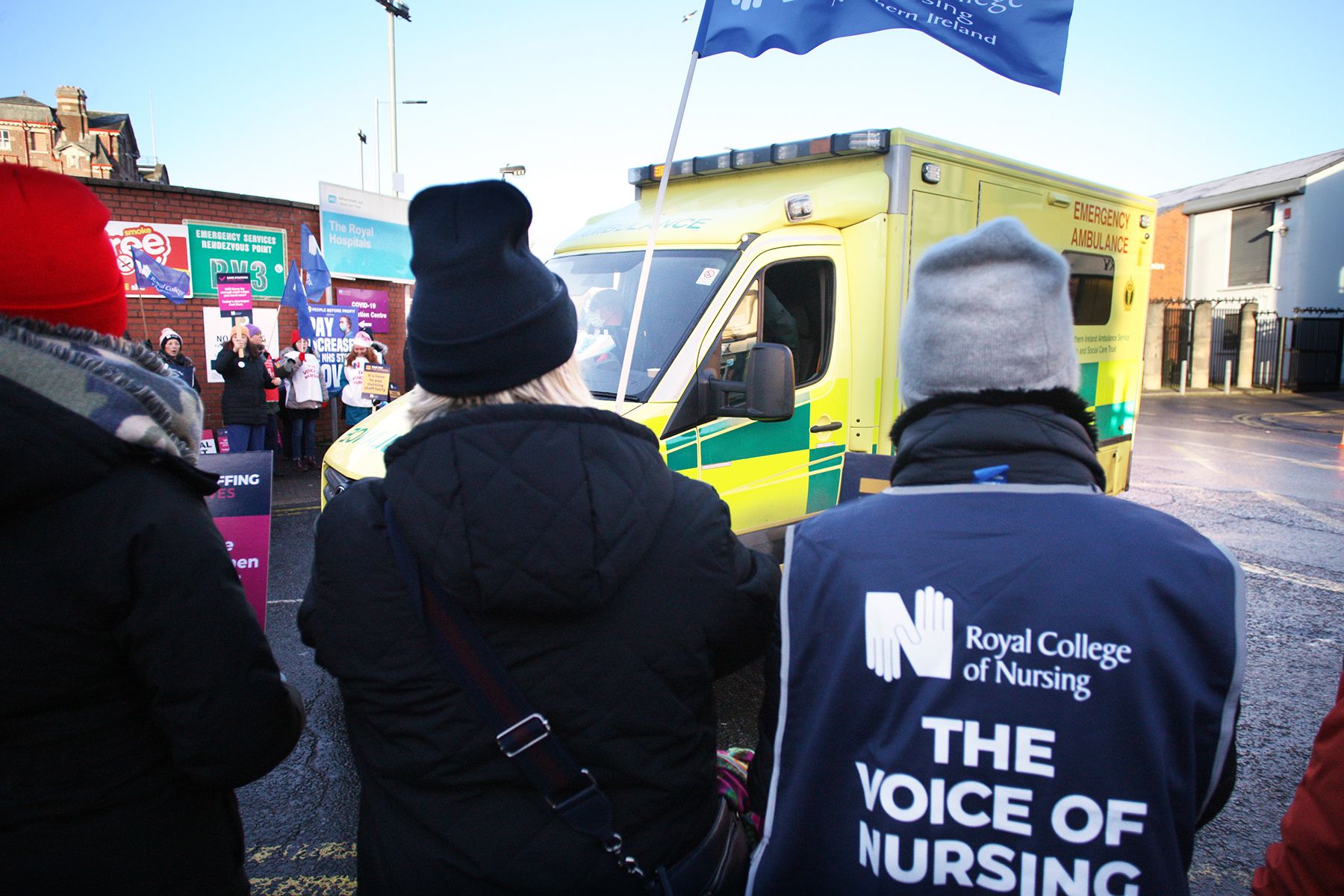 ON STRIKE: Nurses from the RCN are on the picket lines demanding fair pay
