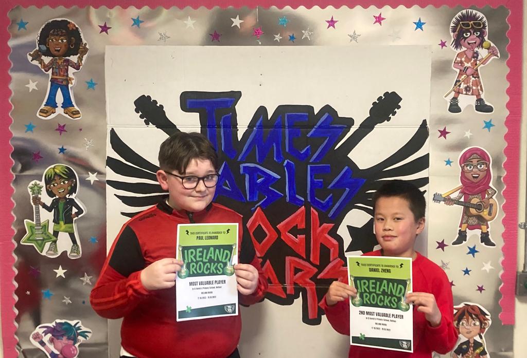 WINNERS: St Kevin\'s pupils Paul Leonard and Daniel Zheng came first and second in the all-Ireland maths competition