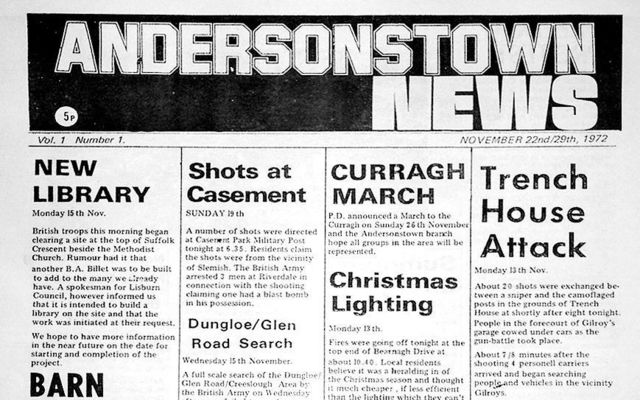 50th Anniversary: Our first front page a snapshot in history