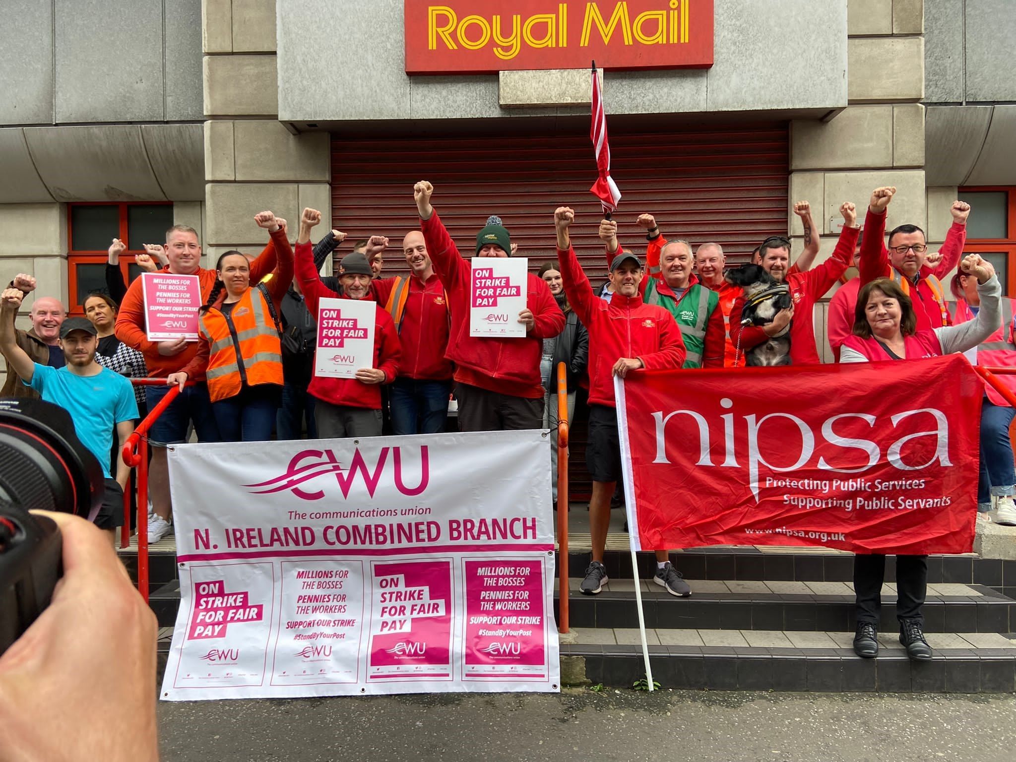 ENOUGH\'S ENOUGH: Royal Mail staff were among the workers to stand up and fight back