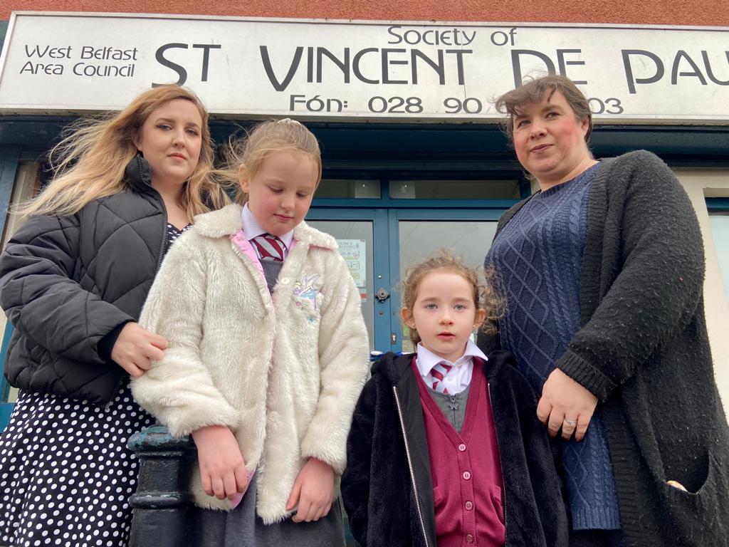 DEVASTATED: Laura Boyle, Evie Boyle, Eimear Kearney and Terese Kearney 