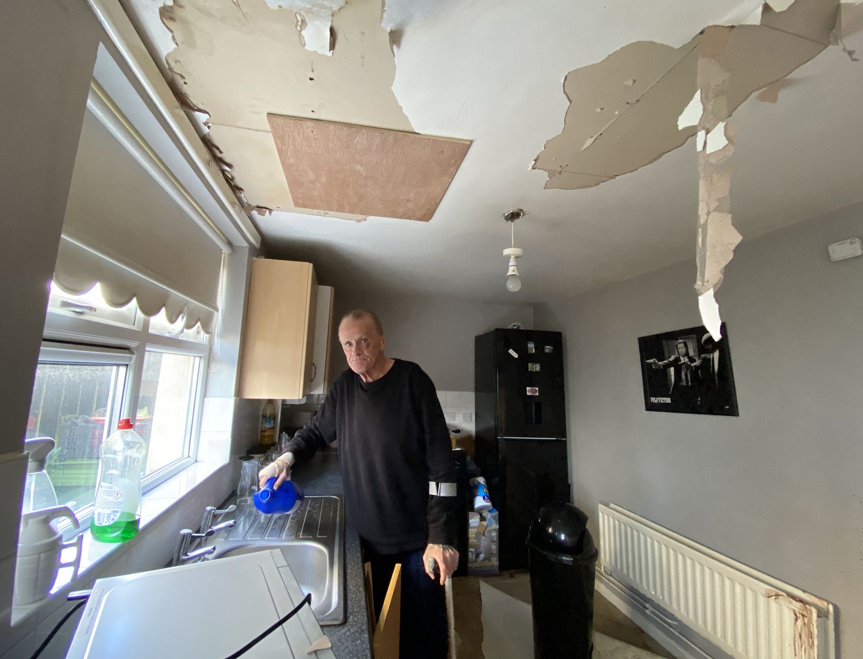 ORDEAL: Eugene McKee was hospitalised after his ceiling collapsed