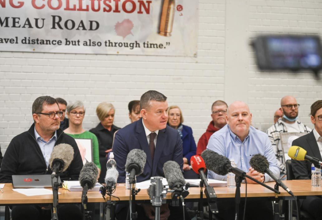 RESPONSE: Lawyer Niall Murphy addresses a press conference after the Ombudsman’s report release