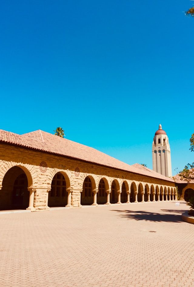 SUNNY BOY GETS CALL-UP: The main quad at Stanford University