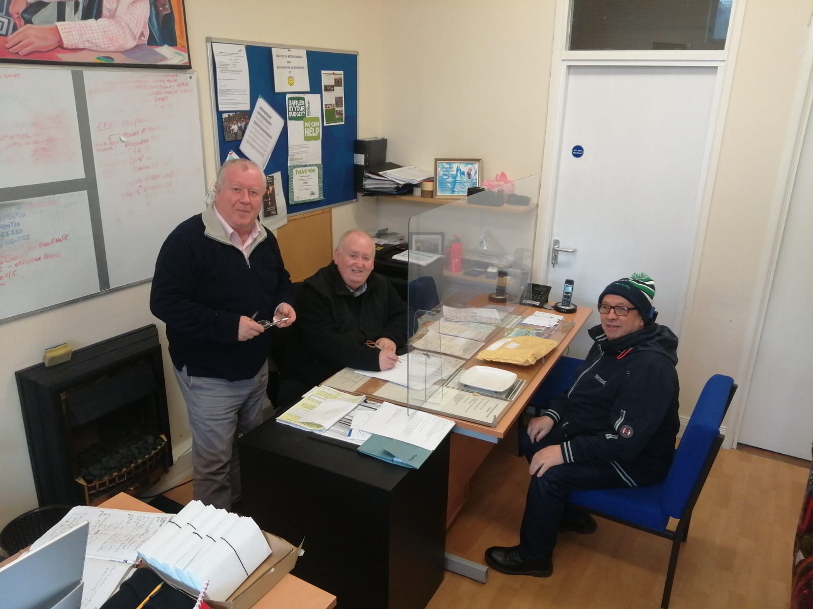 TEAMWORK: Robert McClenaghan, Fra McCann and Robert McKeown