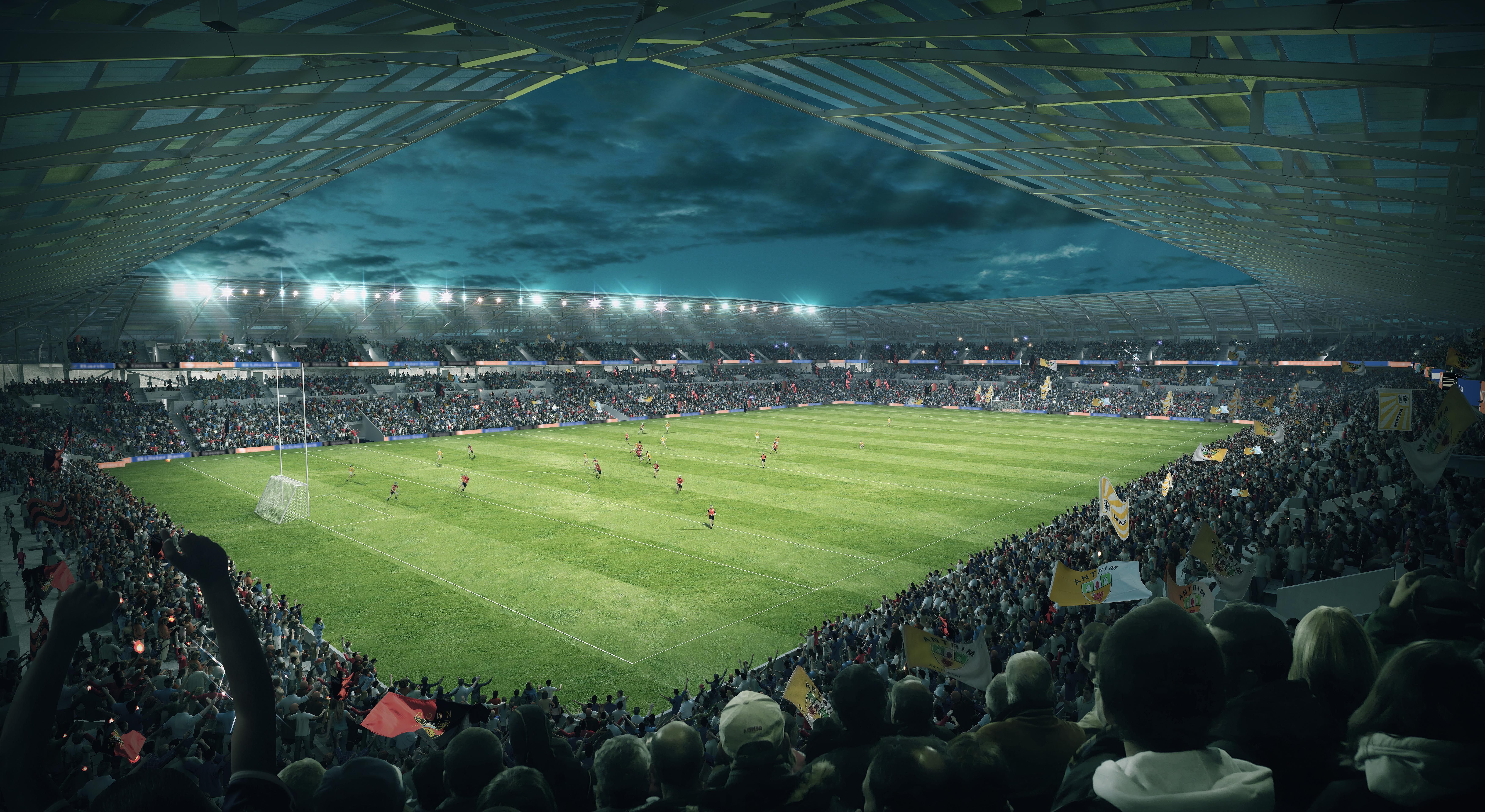 STADIUM: An artist\'s impression of a redeveloped Casement Park