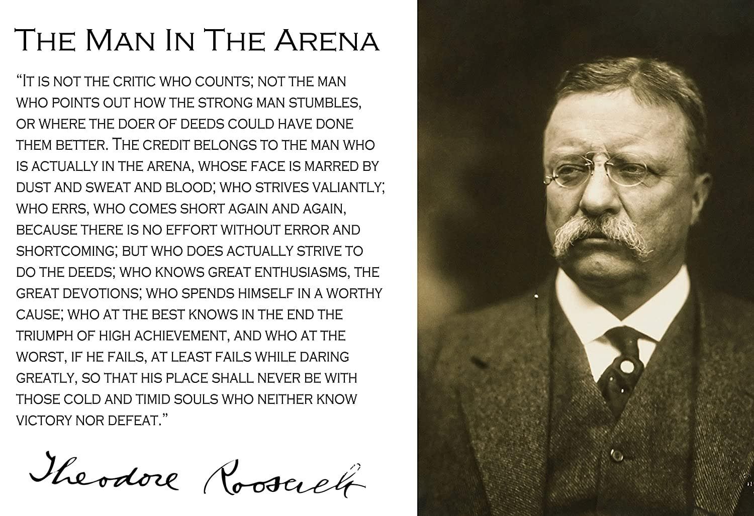 WISE WODS: Reflecting on some of Theodore Roosevelt’s words may help to silence the critics and the bulliesR