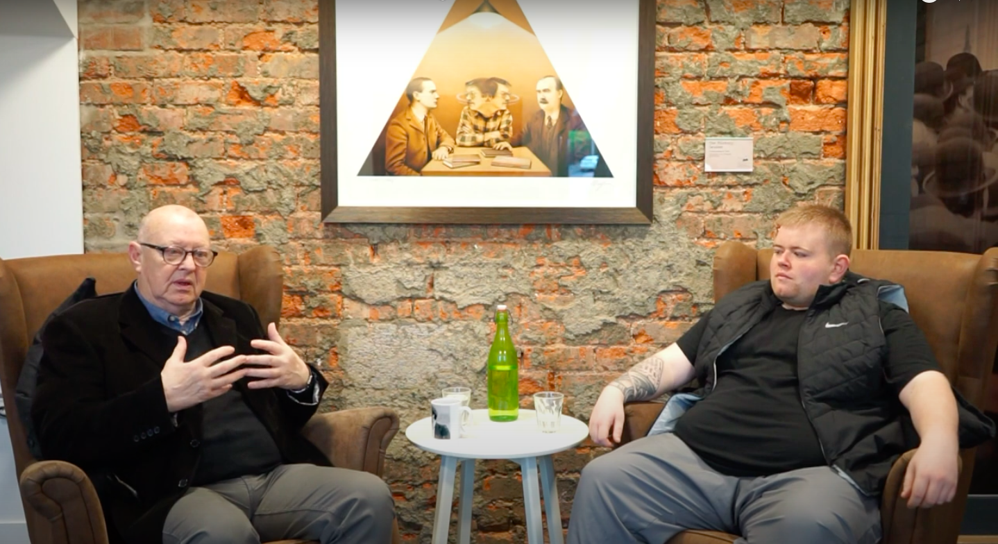SCÉALTA: Joe Austin was joined by Springfield Road man, Conor Loughlin