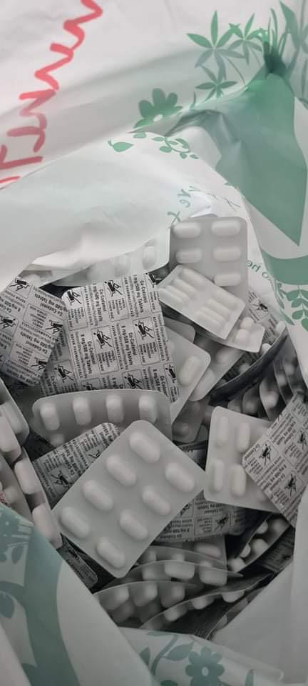 DRUGS FIND: A significant quantity of prescription drugs was found by residents in the New Lodge