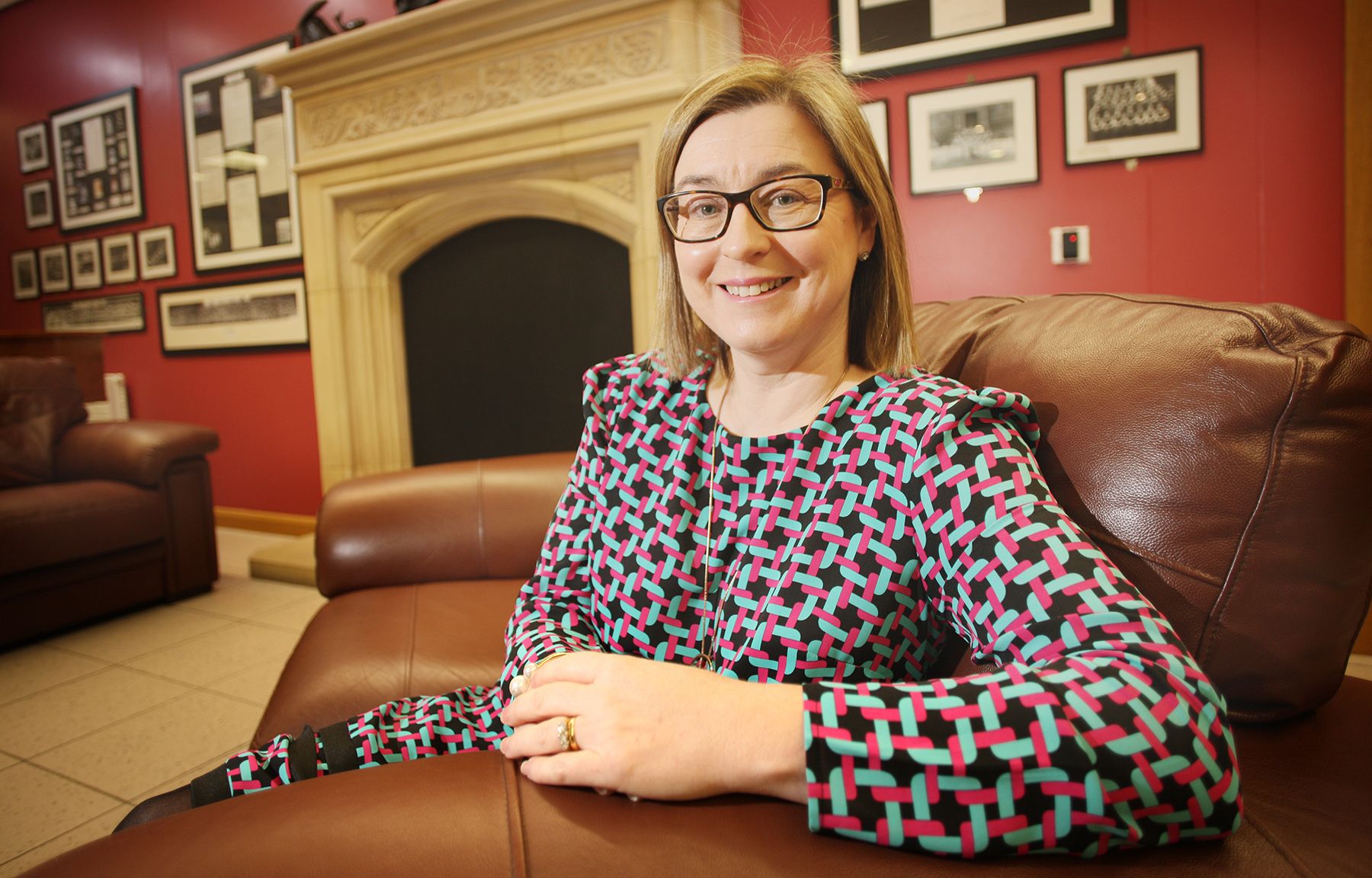 NEW ROLE: Orla O\'Neill, the new principal of St Dominic\'s Grammar School, has spoken of the warm welcome she has received since taking up the post