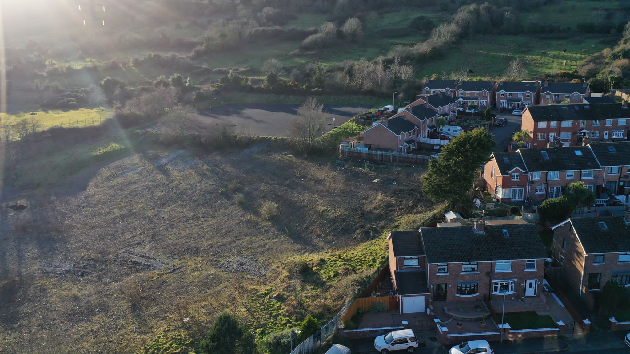 VACANT LAND: Site of the proposed 28 new homes