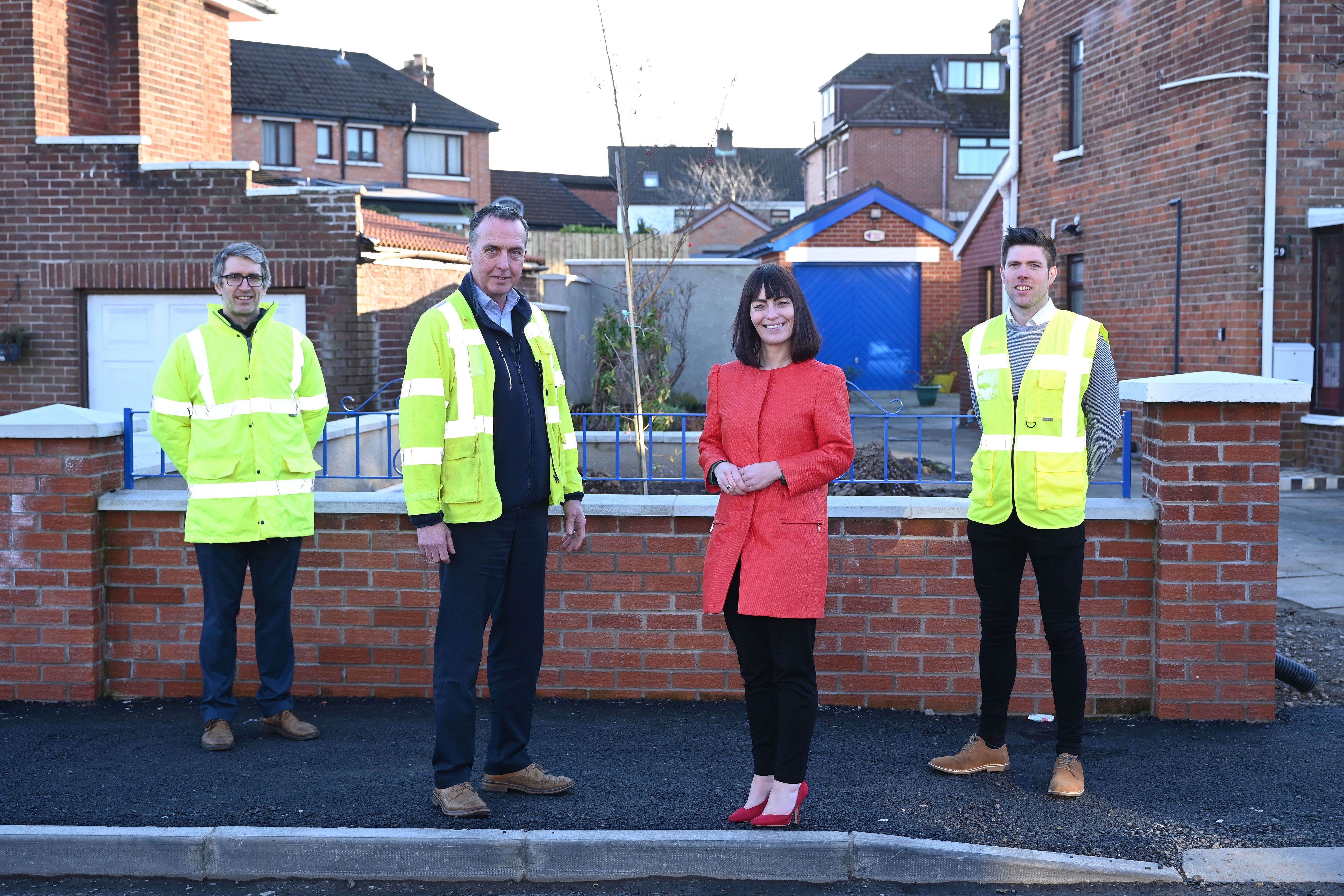 COMMITMENT: : Minister Nichola Mallon at the site in Riverdale Park East