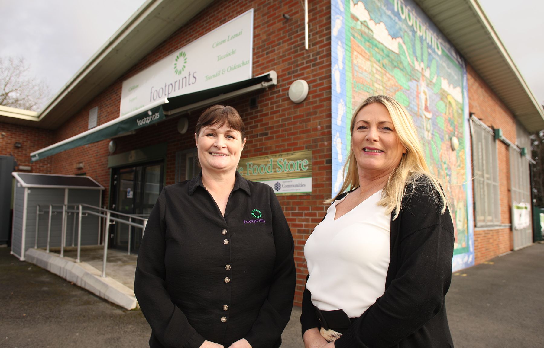 WOMEN\'S SERVICES: Eileen Wilson and Isobel Loughran from Footprints Women\'s Centre which has been at the heart of Colin for 30 years