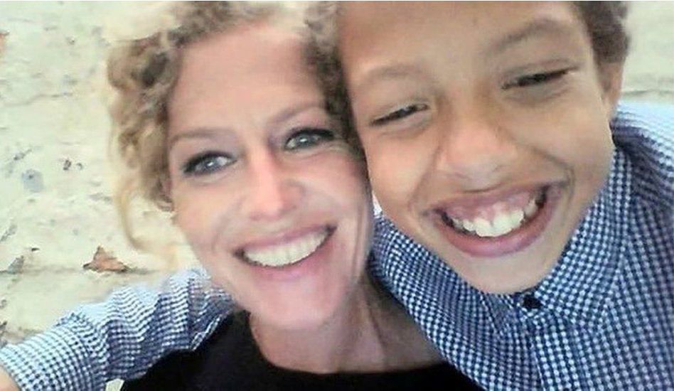 TRAGIC: Noah Donohoe with his mother Fiona