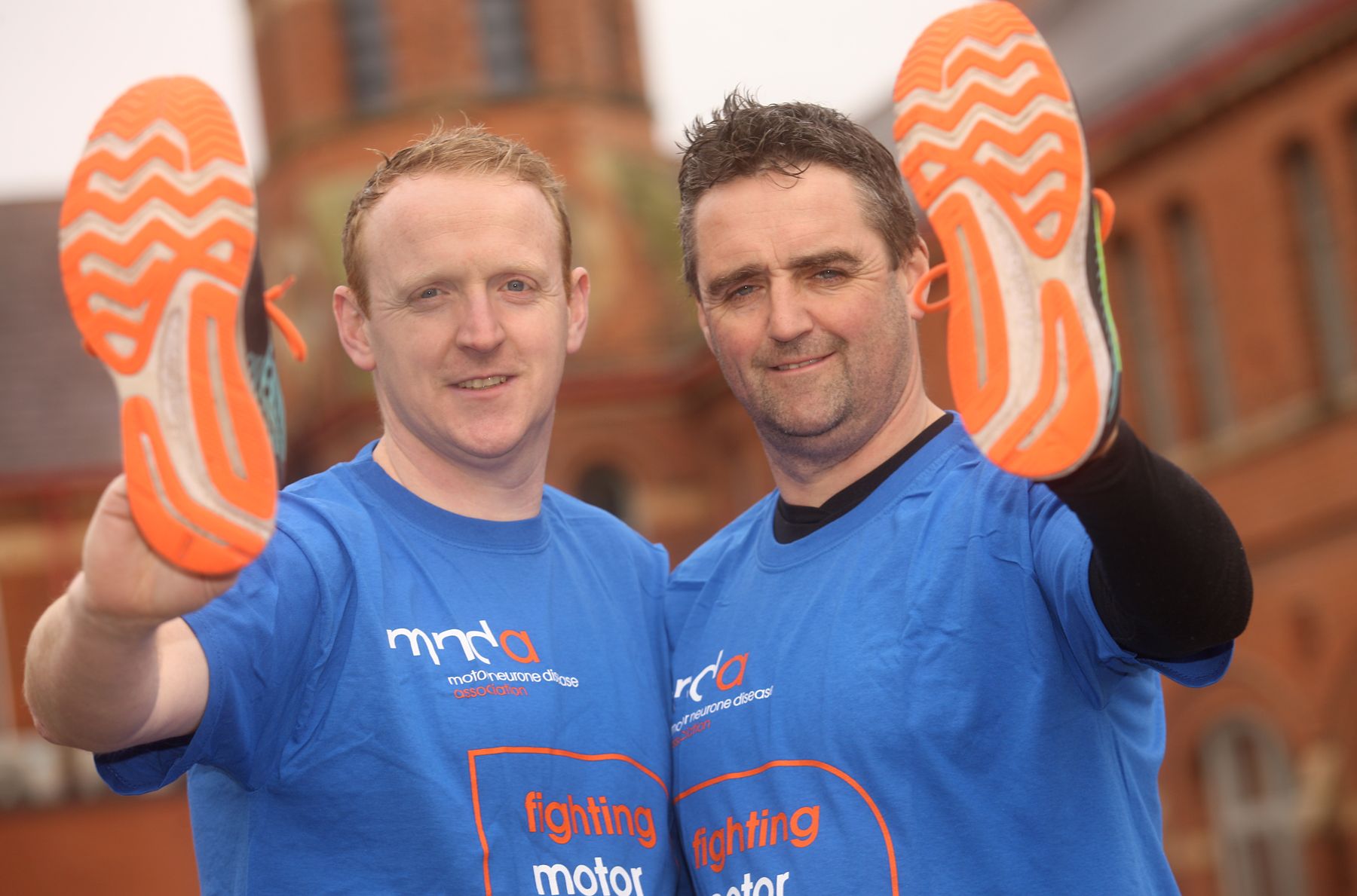 CHALLENGE: Barry and Shaun McDermott are preparing to take on the Belfast marathon