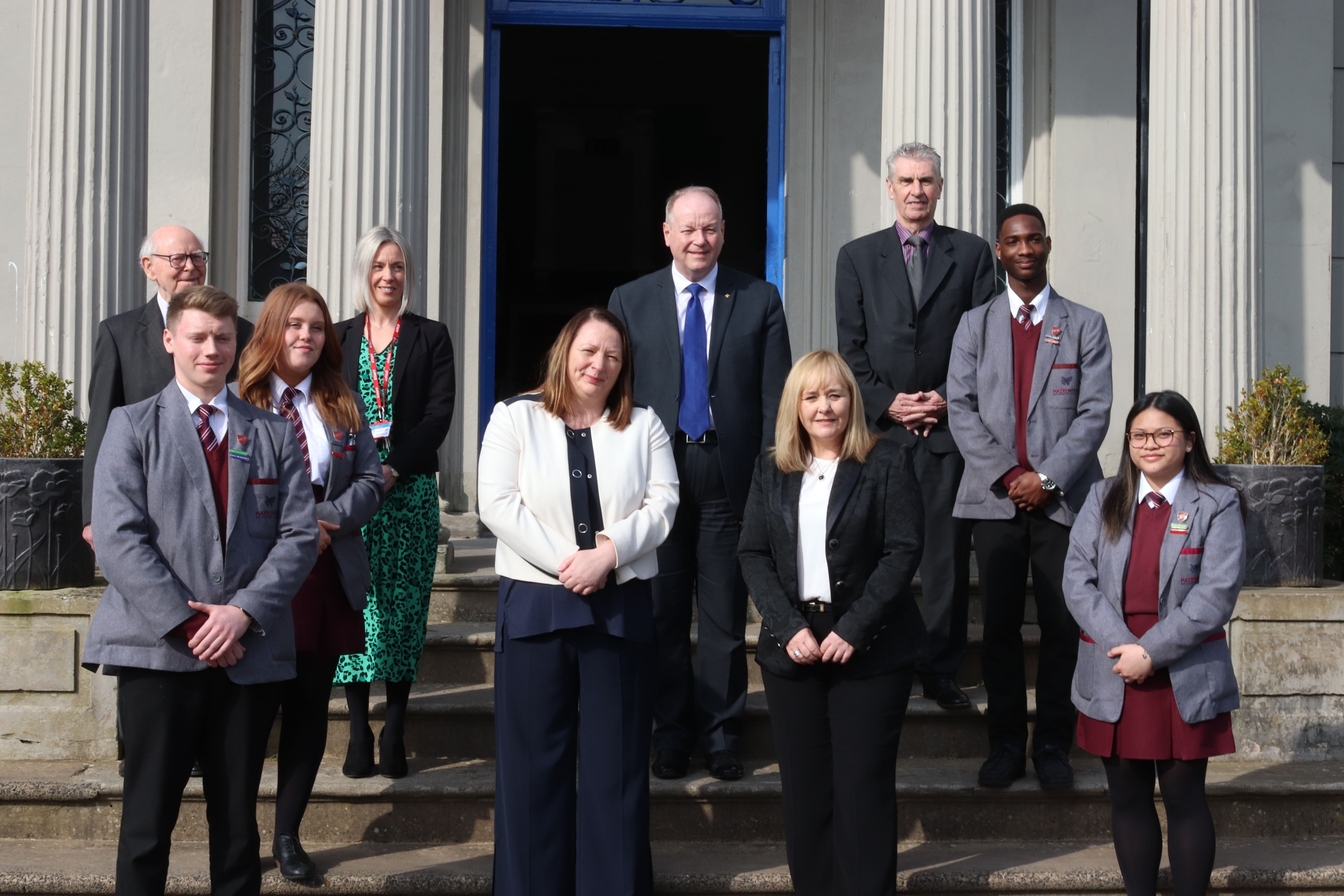 NEW BUILD APPROVED: Education Minister Michelle McIlveen at Hazelwood Integrated College this week