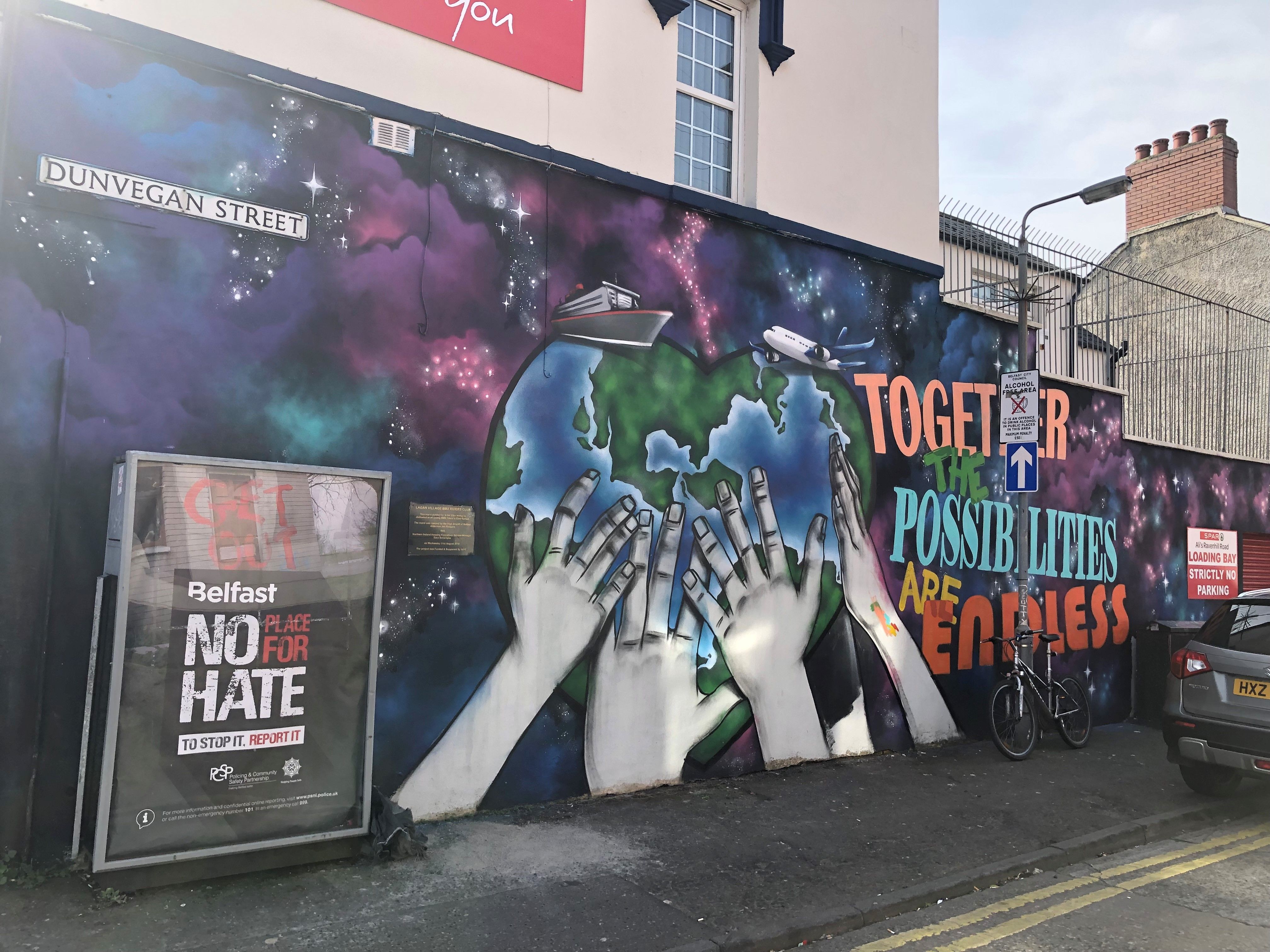TOGETHER: The mural on Dunvegan Street, Lower Ravenhill