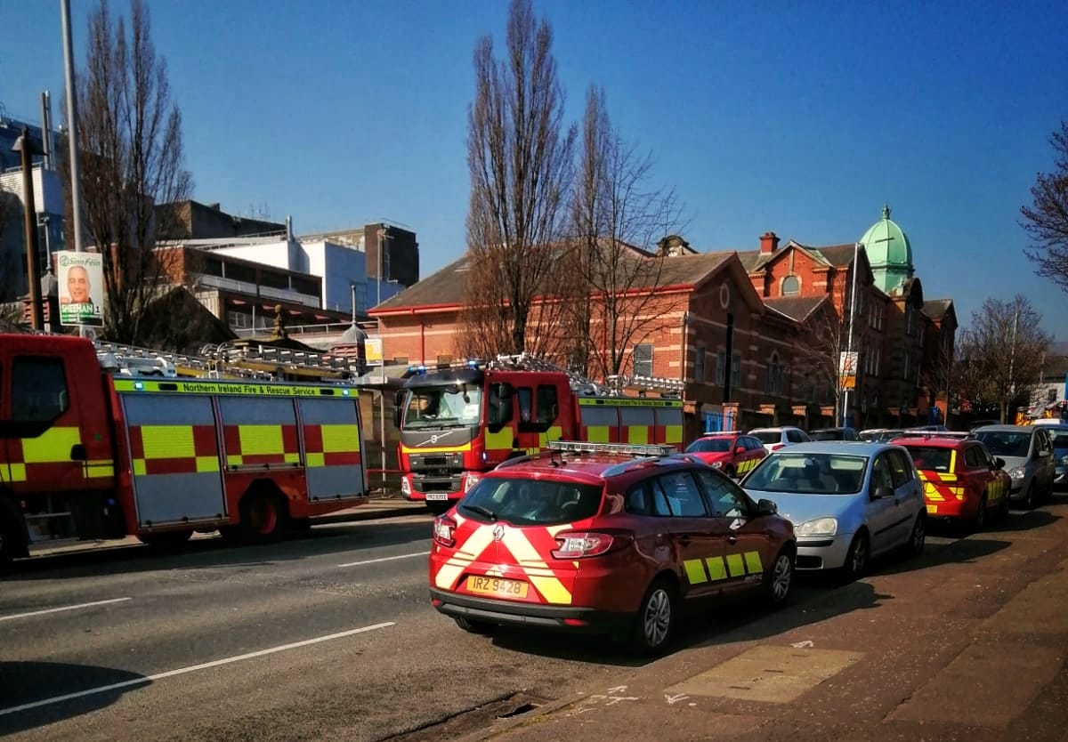 CHEMICALS: Emergency Services are at the scene of a suspected chemical leak at the Royal Victoria Hospital