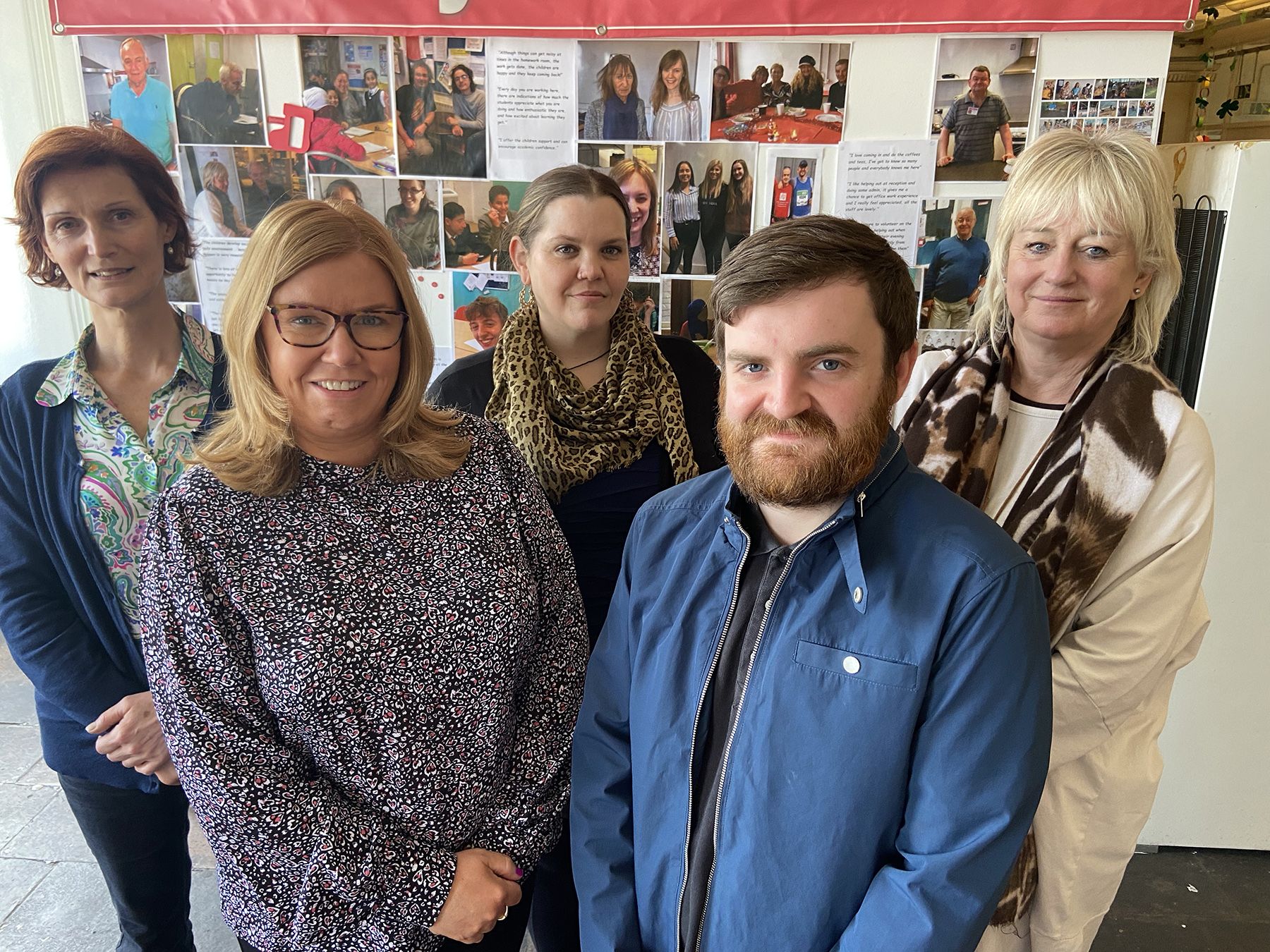 EDUCATION: (L-R)  Pauline Kersten Ciara Meleady, Cheryl O\'Connell, Aodhan Mulholland and Helen McLaughlin from Conway Education Centre