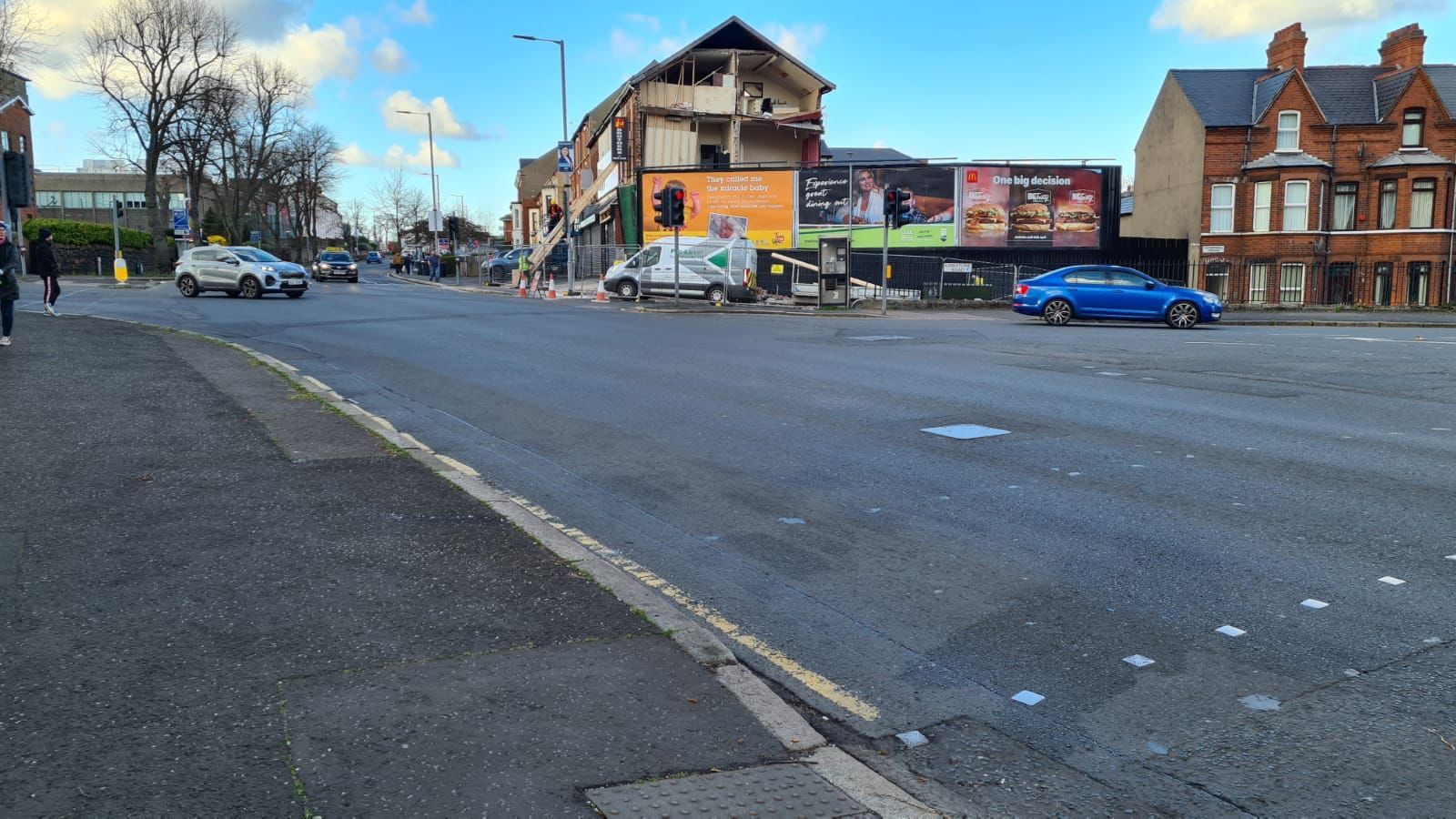 Antrim Road re opens following wall collapse