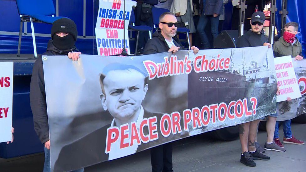 If you’re not in favour of violence why do you have a picture of a UVF gun-running boat on your banner?