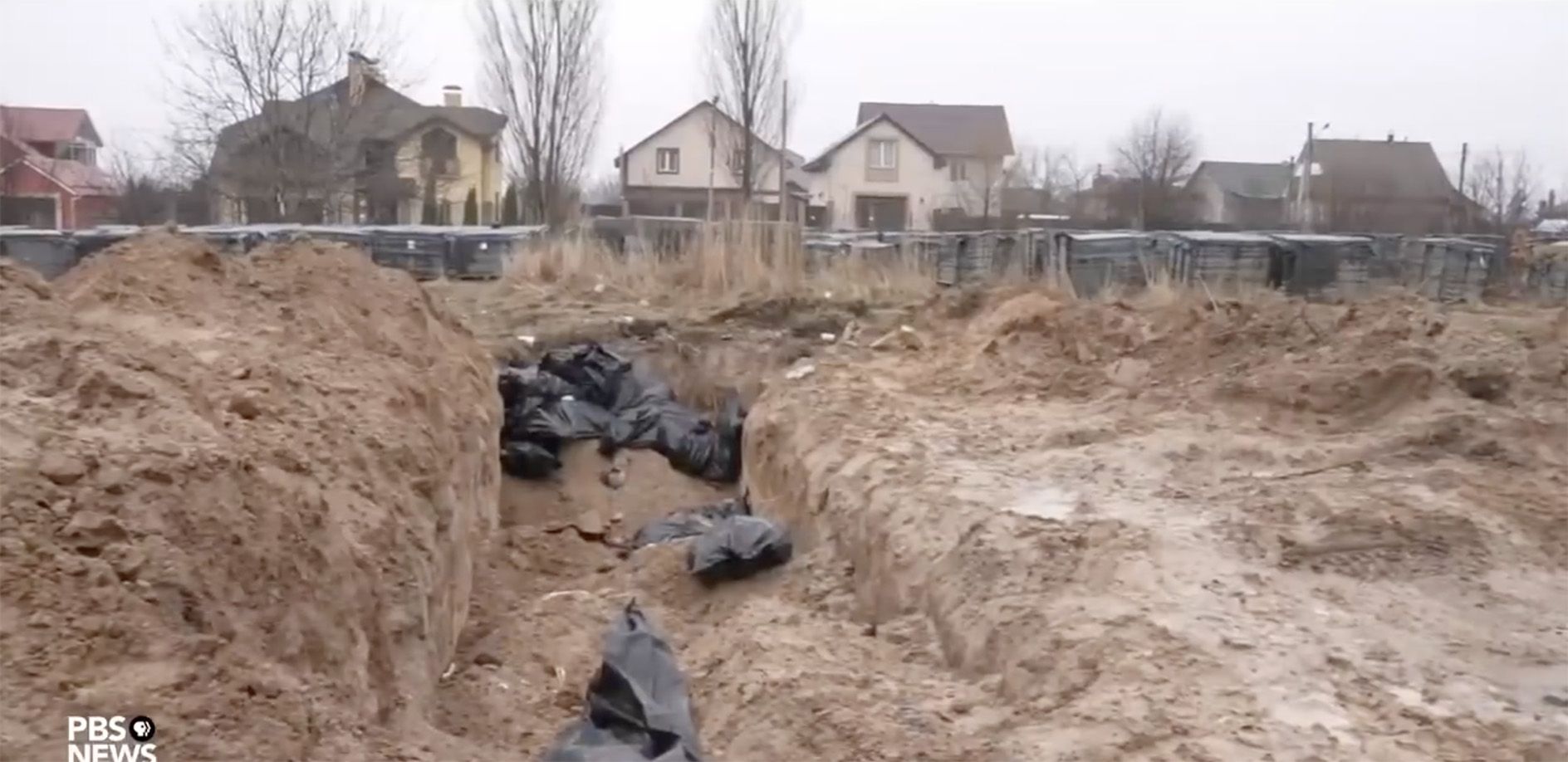 ATROCITY: Evidence of war crimes as a mass grave is discovered in Bucha, a town near Kyiv