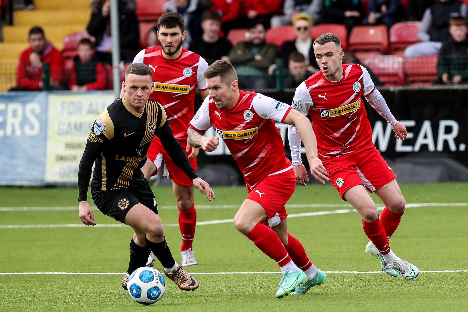 Daniel Kearns gets out in front of Ben Doherty suring Saturday\'s scoreless draw at Solitude