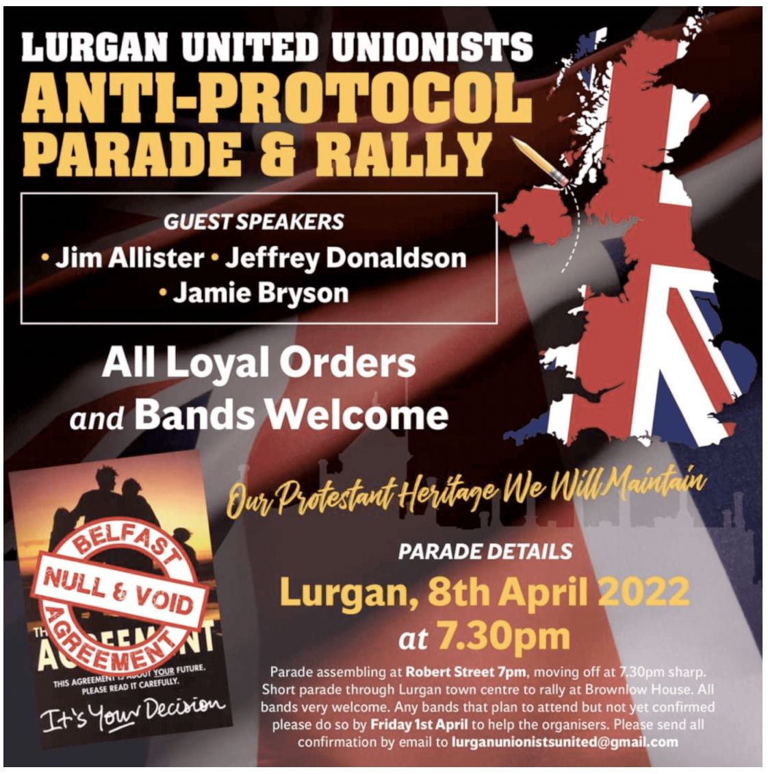 LOOKING BACK: Events like the controversial Lurgan Protocol rally express unionist political nihilism