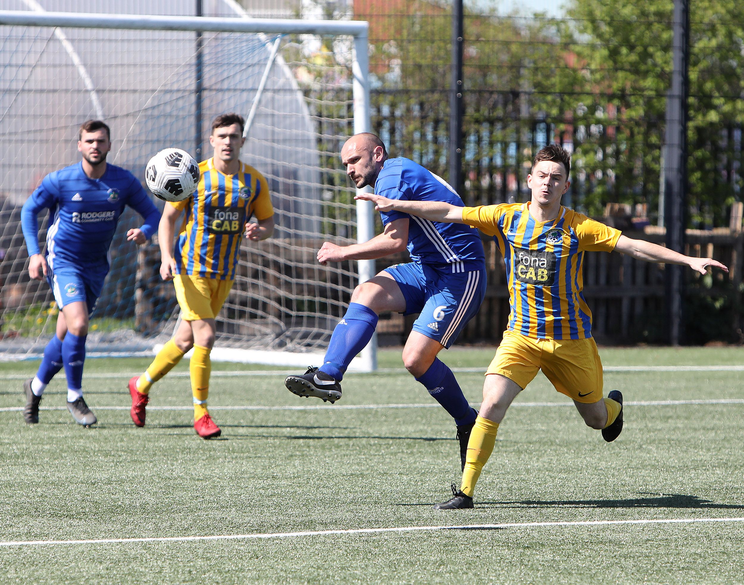 Action from Saturday\'s game at \'The Cage\'