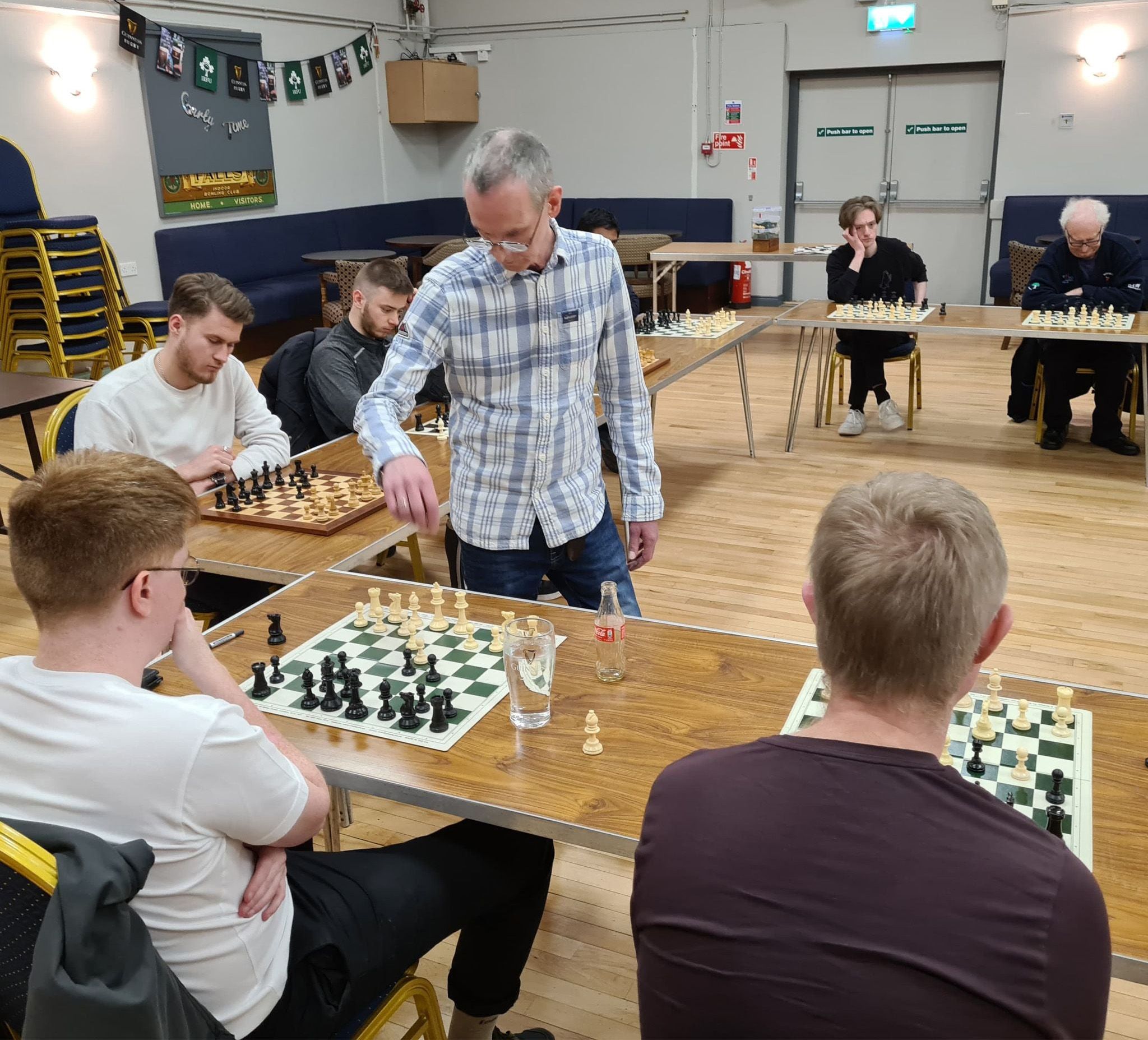 CONCENTRATION: Michael Holmes takes on the best that West Belfst has to offer at Fruithill Chess Club