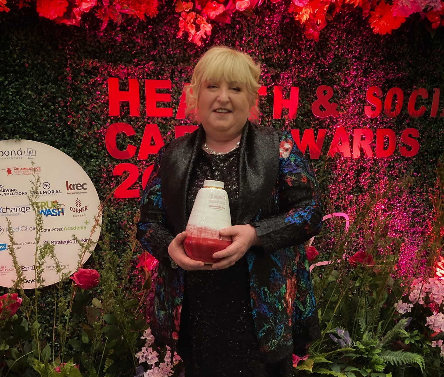 WINNER: Bernie McErlean was crowned Social Care Support Worker of the Year at the Northern Ireland Health and Social Care Awards