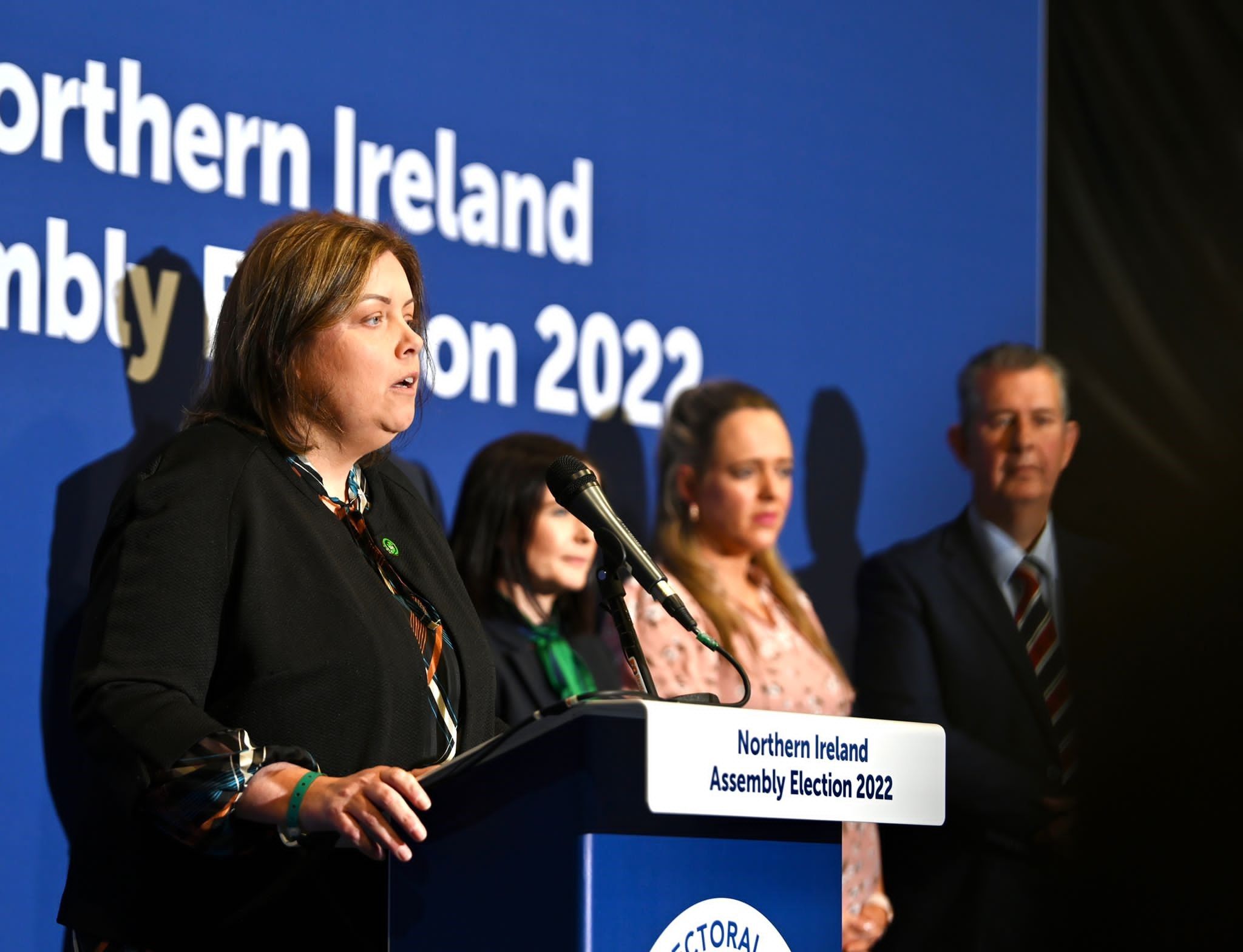 Historic: Deirdre Hargey speaks on Sinn Féin\'s historic win in the Northern elections.