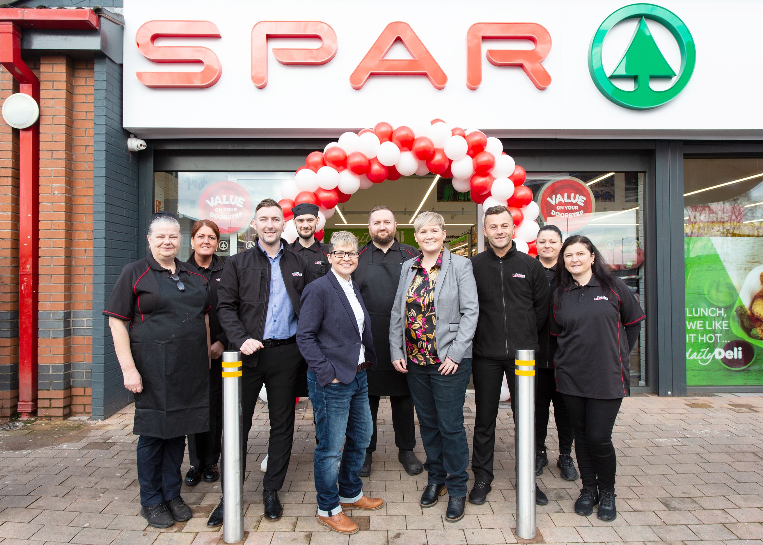 Management and staff of Clarke’s Spar at Twin Spires